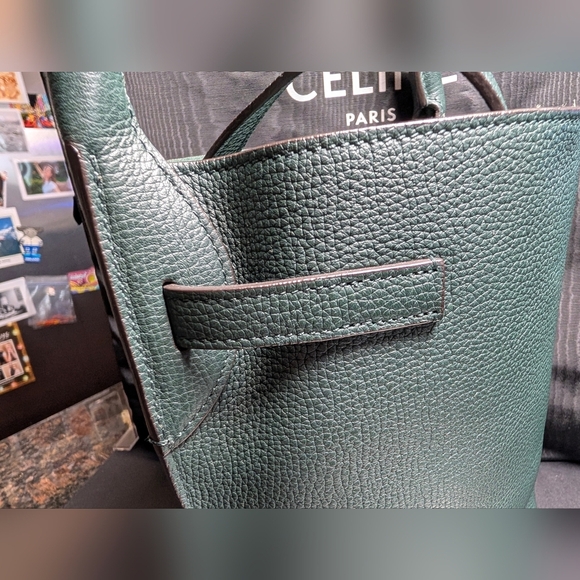 Celine Nano Bucket Bag - Amazone (Dark Teal), Silver - Picture 13 of 16